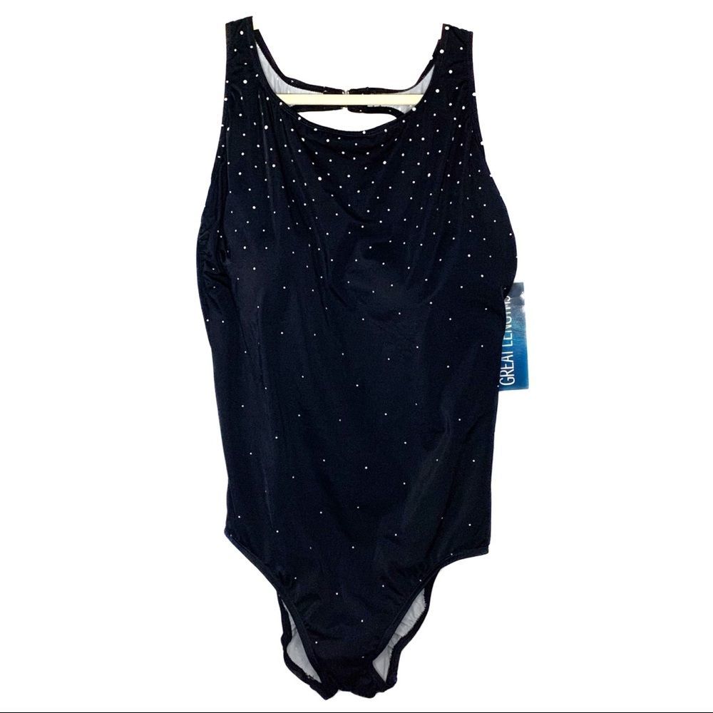 Great Lengths one piece swimsuit black 20 NWT